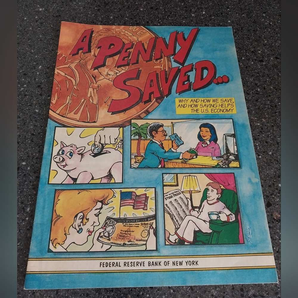 2007 A Penny Saved Federal Reserve Bank Of New York Comic Book